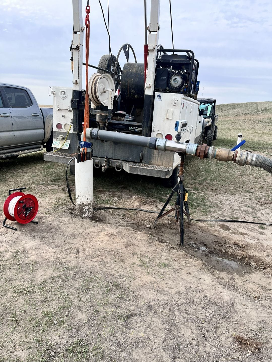 Slope stability monitoring instrumentation installation